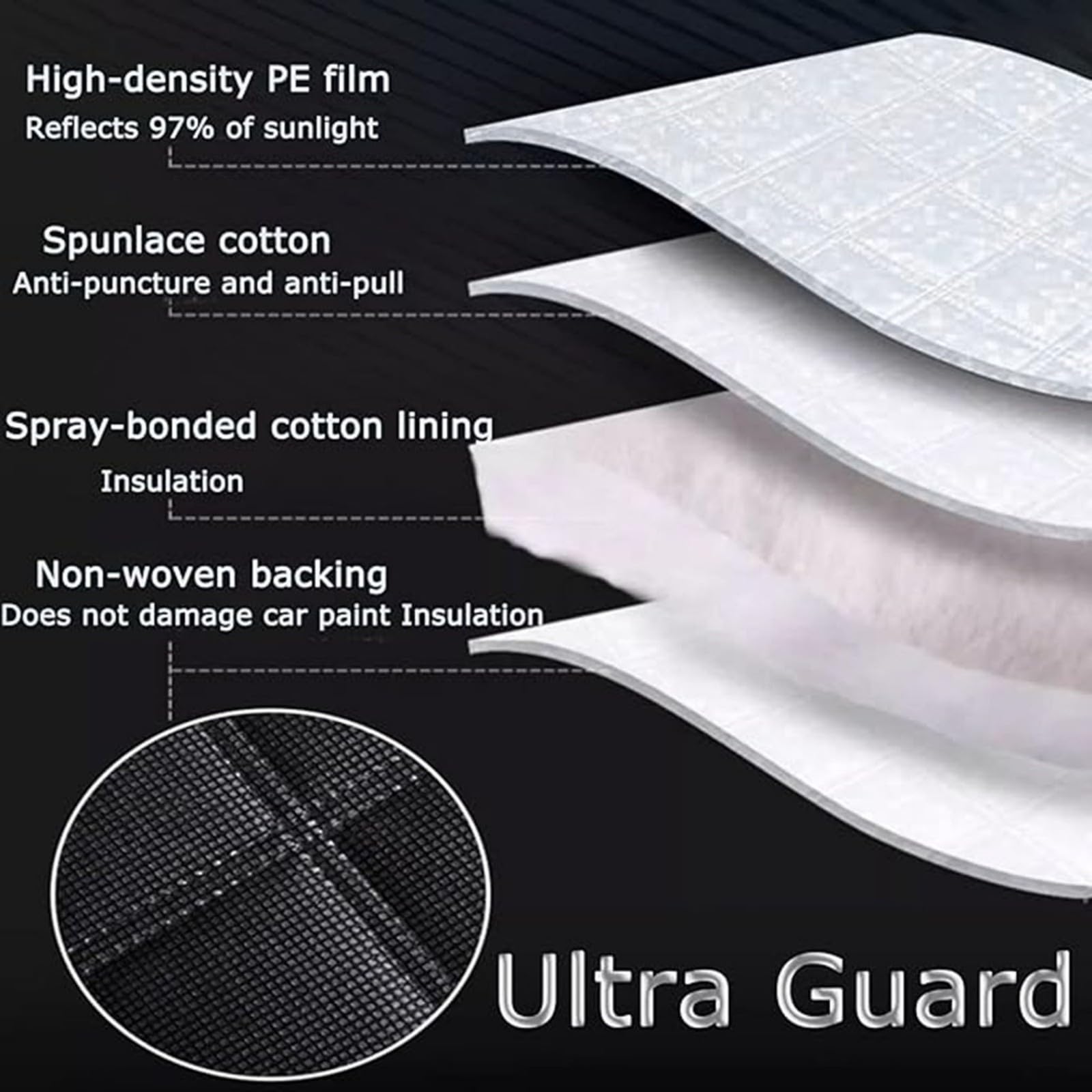 Funda para Coche Antigranizo para Kia Sorento(2002-2024),Cubrecoches Exterior Impermeable para Todo el Año con Acogchado Grueso, Protección Antigranizo y Antinieve