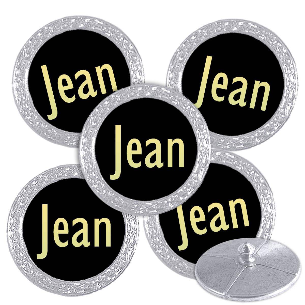 Best Impressions Silver Coloured Golf Ball Markers with Names (Jean) — image 1