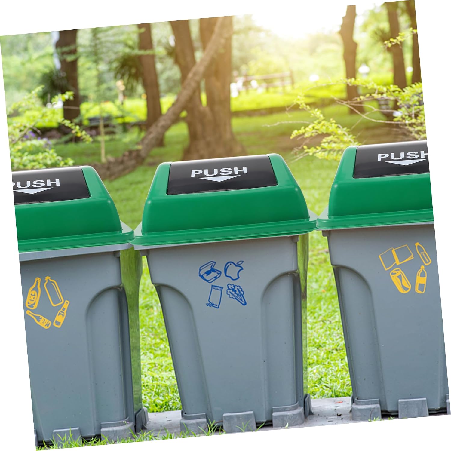 Kitchen Trash Can Lid Plastic 20l Green Flap Cover Replacement