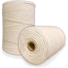 Durable Loom Warp Thread Natural/Off White, 8/4 Warp Yarn 800 Yards, Perfect for Weaving Carpet, Tapestry, Rug, Blanket or Pattern - Warping Thread for Any Loom 141 Parallel Import