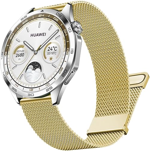 Vista 120 de Correas compatibles con Samsung Galaxy Watch de 1.81 pulgadas / Galaxy 3 de 1.77 pulgadas / Gear S3, correa de repuesto de malla metálica de acero