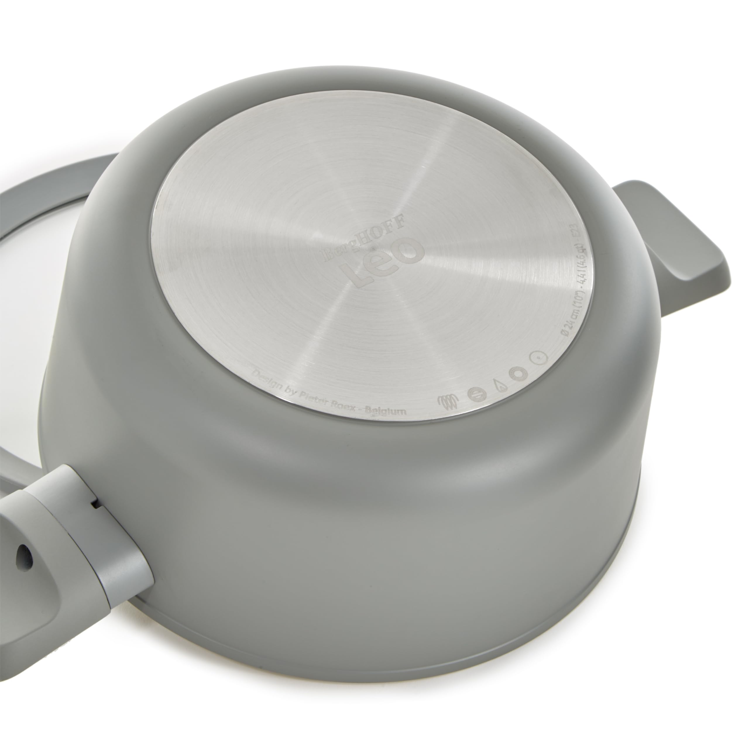 Berghoff Balance Ceramic Pancake Pan 10.25 - Non-stick Induction Pan With Stay-cool Handle Sage