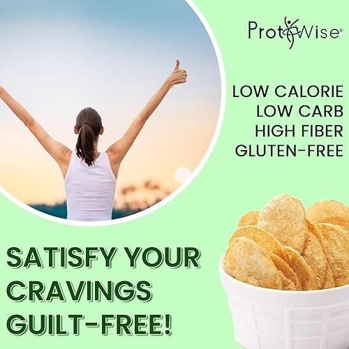Miniatura 3 de ProtiWise - Chips de proteínas  7 bolsas  Bocadillo saludable delicioso  Control de peso  Sin gluten - Bajo en calorías - Bajo en carbohidratos -