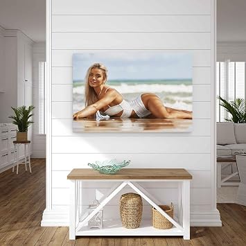 DENMIEX Olivia Dunne Sexy Hot Poster Cool Artworks Painting Wall Art Canvas Prints Hanging Picture Home Decors Gift Idea 08x12inch(20x30cm)