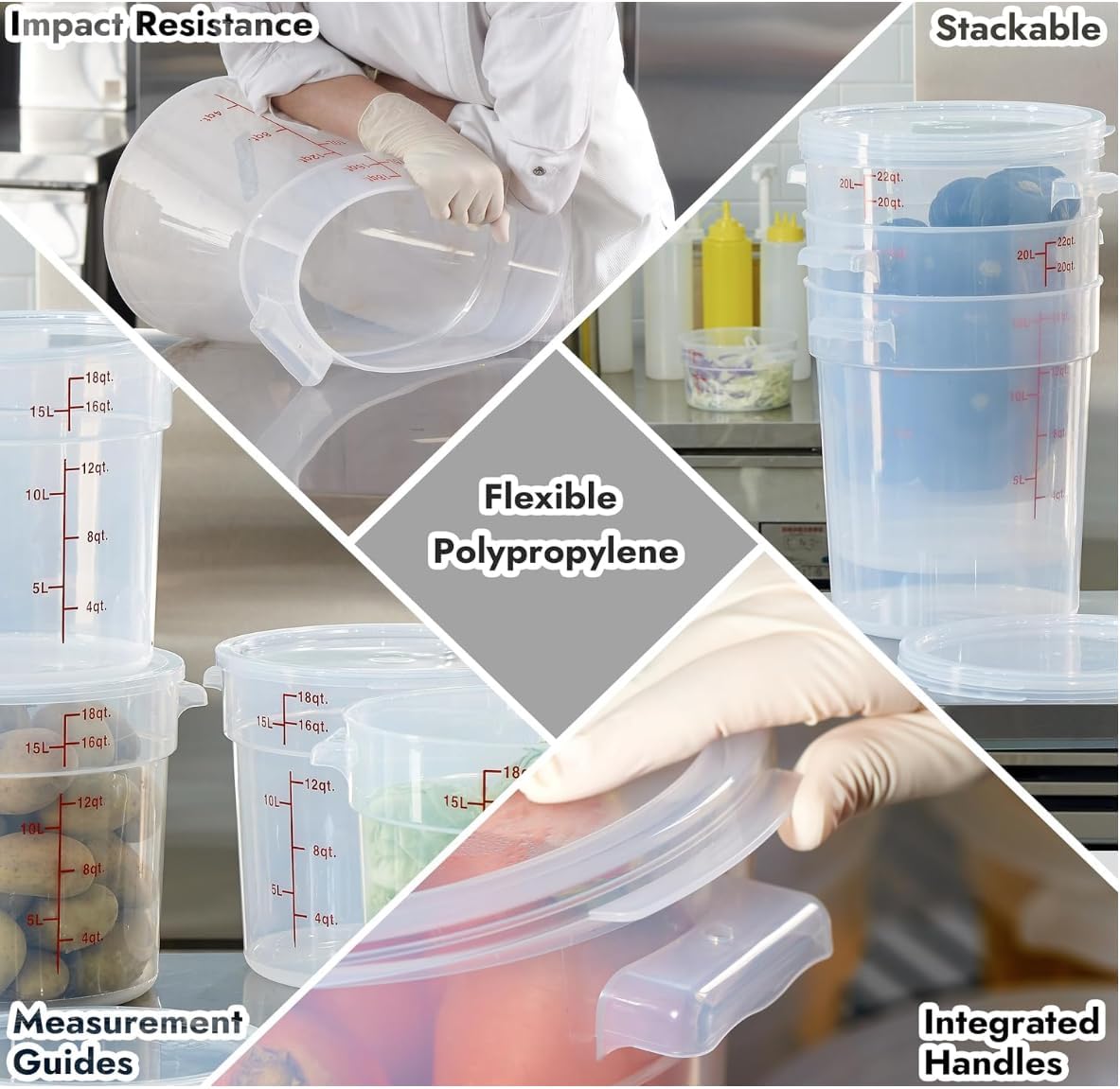 Durable 4qt Sour Dough Starter Container Bundle, eco bag- Artisan Baking Kit with Airtight Dough container, 30x21inch cotton powder mat, Thermometer & Spoon,Perfect for Home Bakers &Gifts