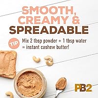 Vista 6 de PB2 Mantequilla de anacardo en polvo - Polvo de anacardo sin azúcar ni sal añadida [tarro de 1 libra]
