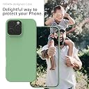 YATWIN Silicone Back Case for iPhone 16 Pro Max, Soft-Touch Phone Back Cover for Apple iPhone 16 Pro Max - Mint Green gallery image