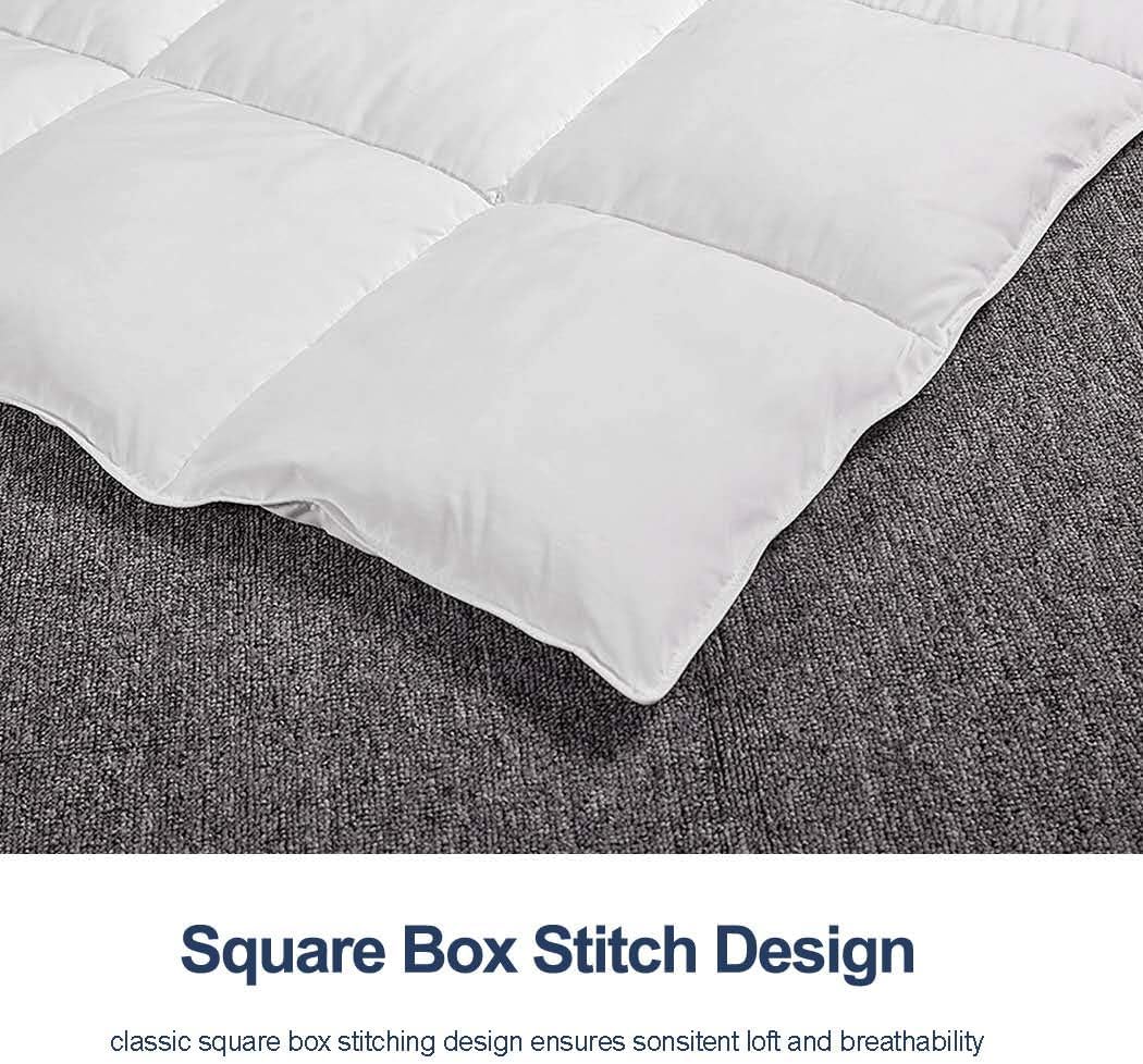 ACCURATEX Duvet Insert King Comforter - Fluffy Down Alternative Fill Hotel Collection Comforter for King Bed,Lightweight Soft All Season Duvet Insert with Corner Tabs - Machine Washable,White,104x90