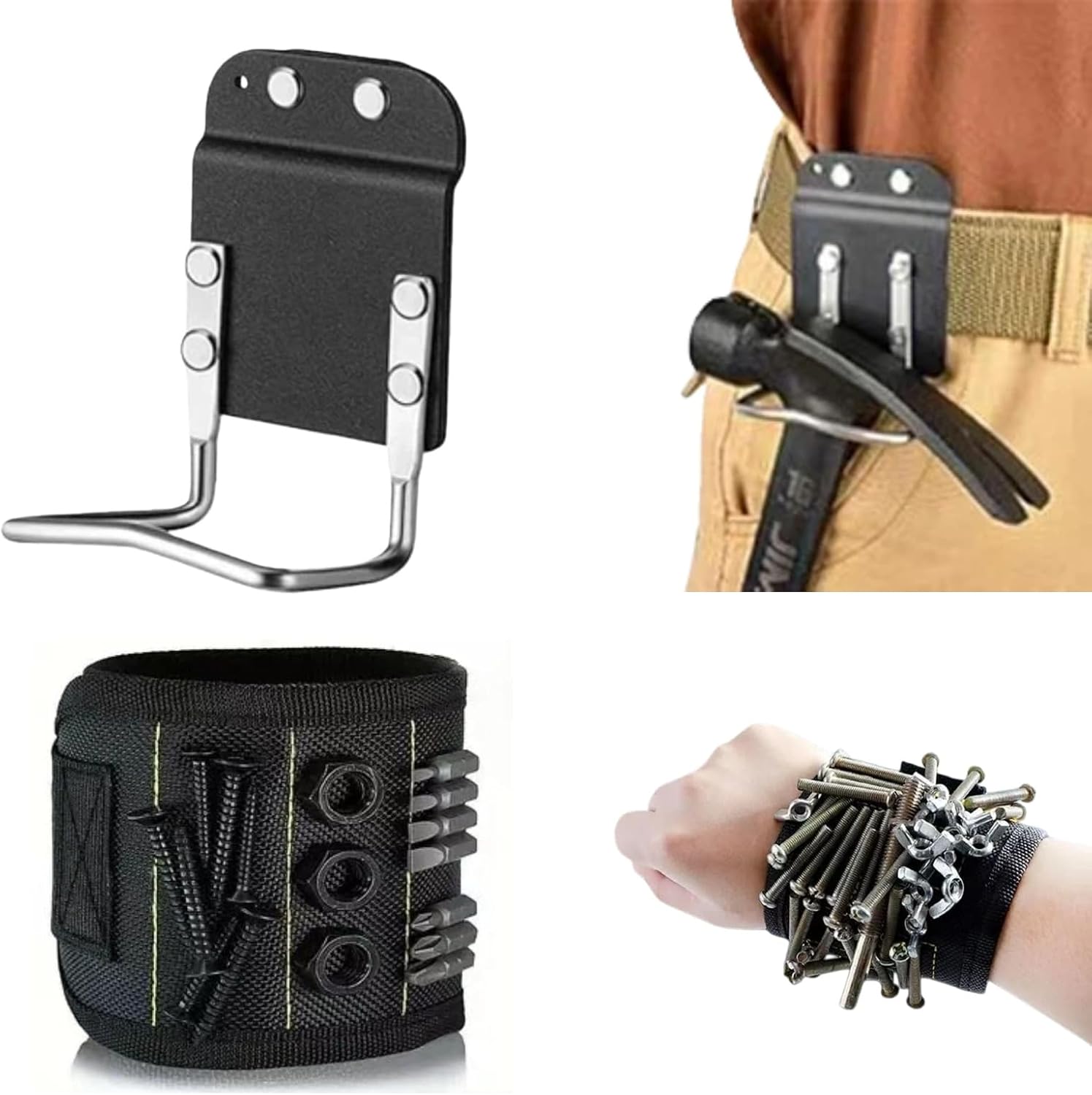 Hammer Holder,Hammer Holder for Belt,Hammer Holster,Compatible with Claw Hammer, Hatchet and Mallet