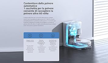 XIAOMI Robot Vacuum X10 - Robot Aspirador y fregasuelos con Sistema Inteligente de navegación láser (LDS), succión de 4000 Pa, Base de autovaciado, 5200 mAh, Blanco4