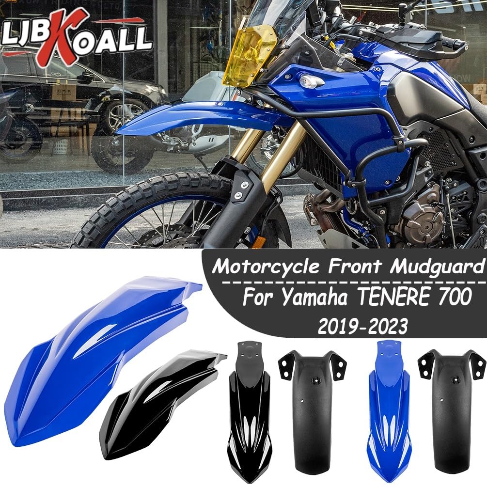 Koło przedłużenie błotnika Pasuje do Yamaha TENERE 700 przedni błotnik motocykla koła osłona rozbryzgowa dla TENERE700 2019-2023 akcesoria błotne Motocykl przedni błotnik(White front board)