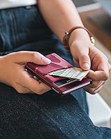 Vista 16 de VULKIT Card Holder with Money Pocket Pop Up Wallet RFID Blocking Slim Metal Bank Card Case Holds 5 Cards and Notes Gris (Space Grey)