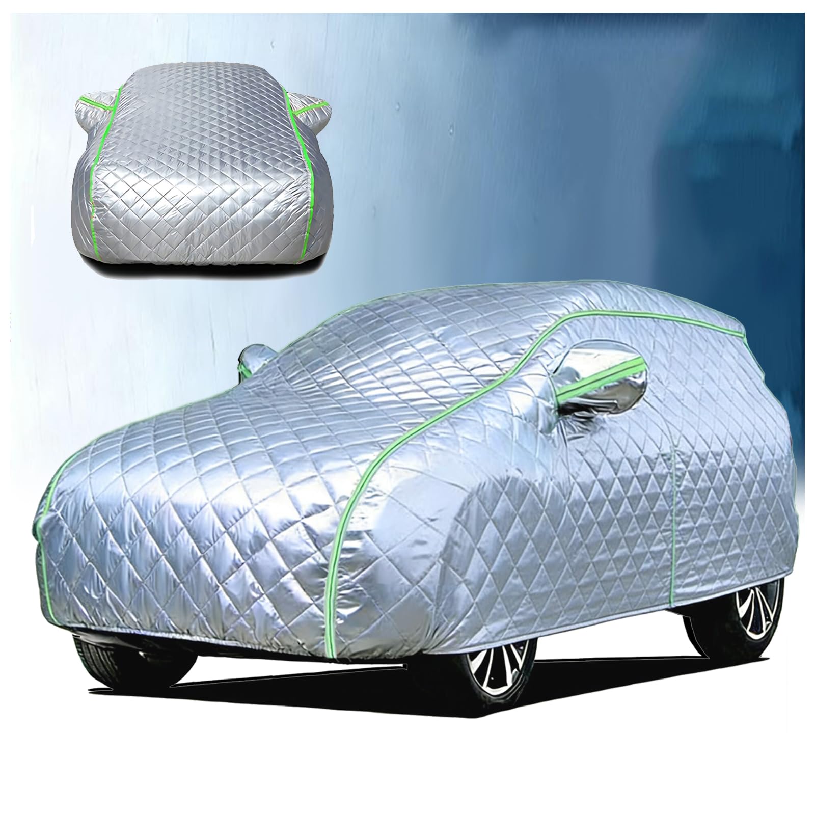 Telo Copri Auto per Esterno per Ford Tourneo Courier 2024-2025, Telo Copri Auto per Esterno Totale, Protezione da Grandine, Temporali, Neve, UV, Graffi e Vento, Impermeabile e Antivento IO7