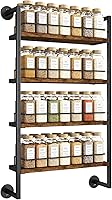 Vista 1 de IBUYKE Spice Rack Wall Mount,4 Tier Hanging Seasoning Organizer,Large Spice Rack for Wall for up to 50 Jars,Spice Organization for Kitchen