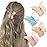 ATODEN Butterfly Hair Accessories - 4 Pcs Transparent Acrylic Claw Clips for Women\'s Thick, Thin, and Medium Hair
