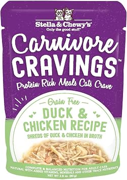 Stella & Chewys, Cat Carnivore Cravings Duck and Chicken Pouch, 2.8 Ounce