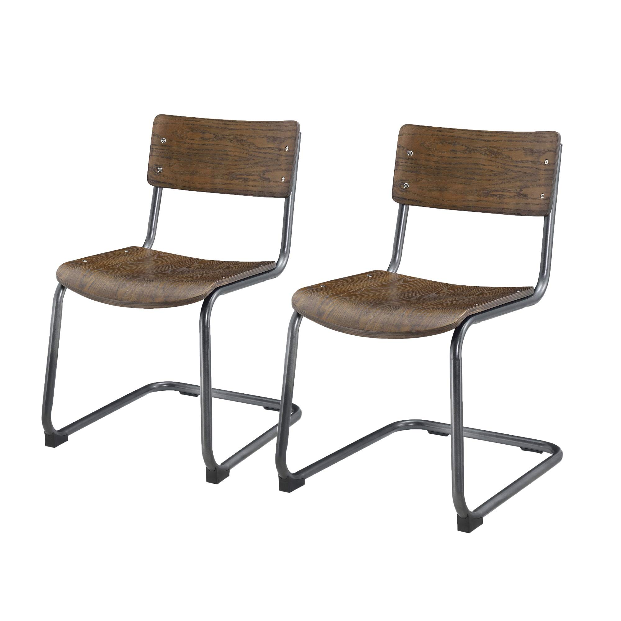 New Pacific Direct Carmen, Set of 2 Dining Chairs, Walnut