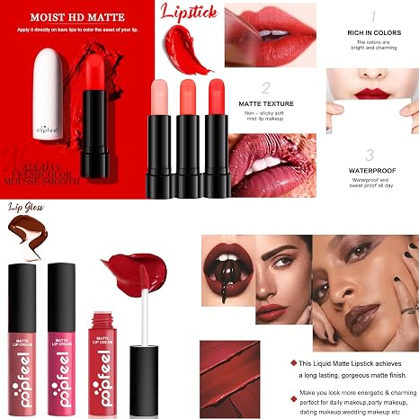 Professional Makeup Sets MKNZOME Vanity Case Make-Up Set Women's Make-Up Set Makeup Palettes Cosmetics Eyeshadow Lip Gloss Birthday Christmas Gift Set