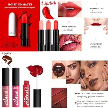 Professional Makeup Sets MKNZOME Vanity Case Make-Up Set Women's Make-Up Set Makeup Palettes Cosmetics Eyeshadow Lip Gloss Birthday Christmas Gift Set