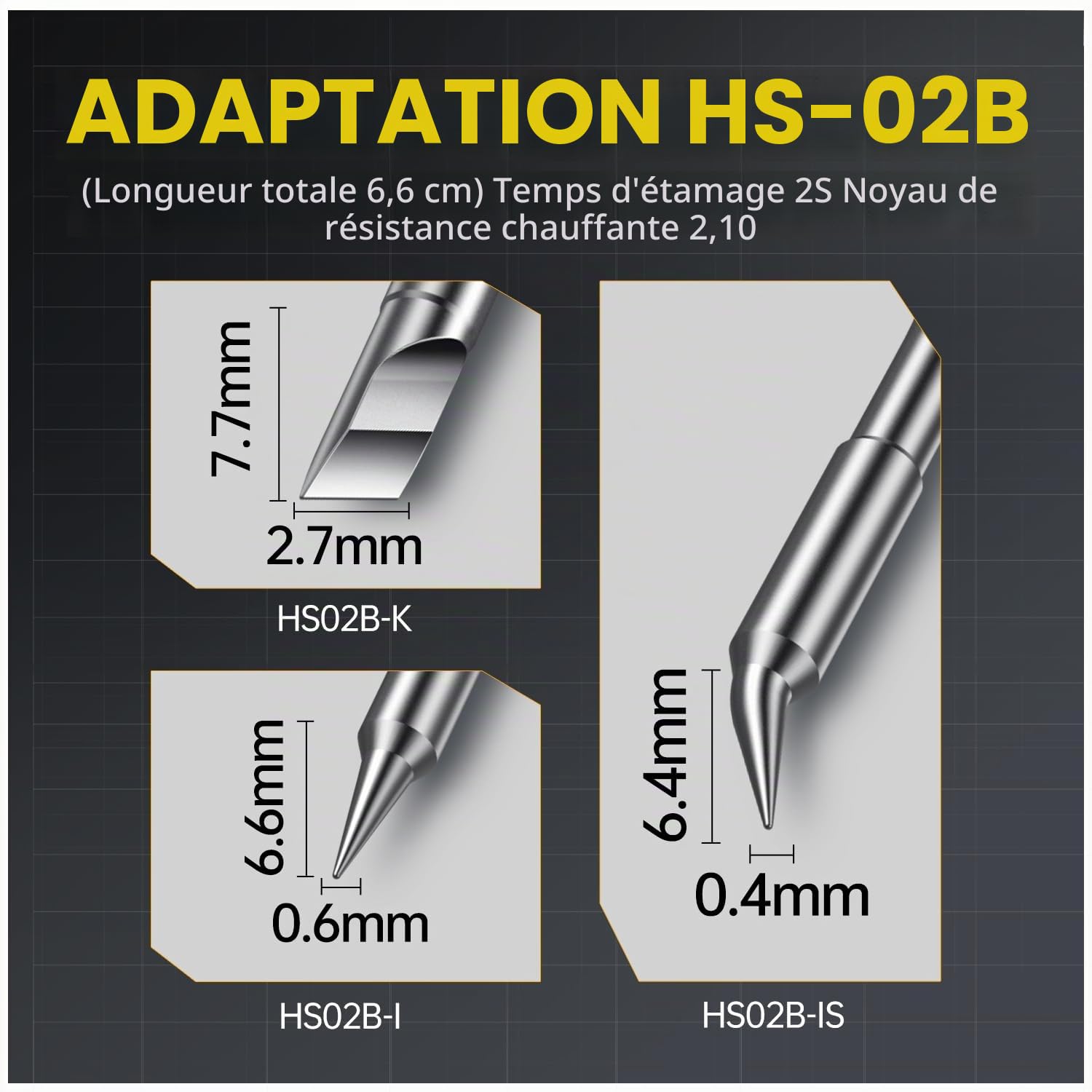 FNIRSI HS-02B Kit de fer à souder filaire portable 100 W, chauffage rapide 2S, 100 à 450 °C, 3 groupes de température préréglée, 3 pointes de soudure 210, stylo de fer à souder numérique intelligent
