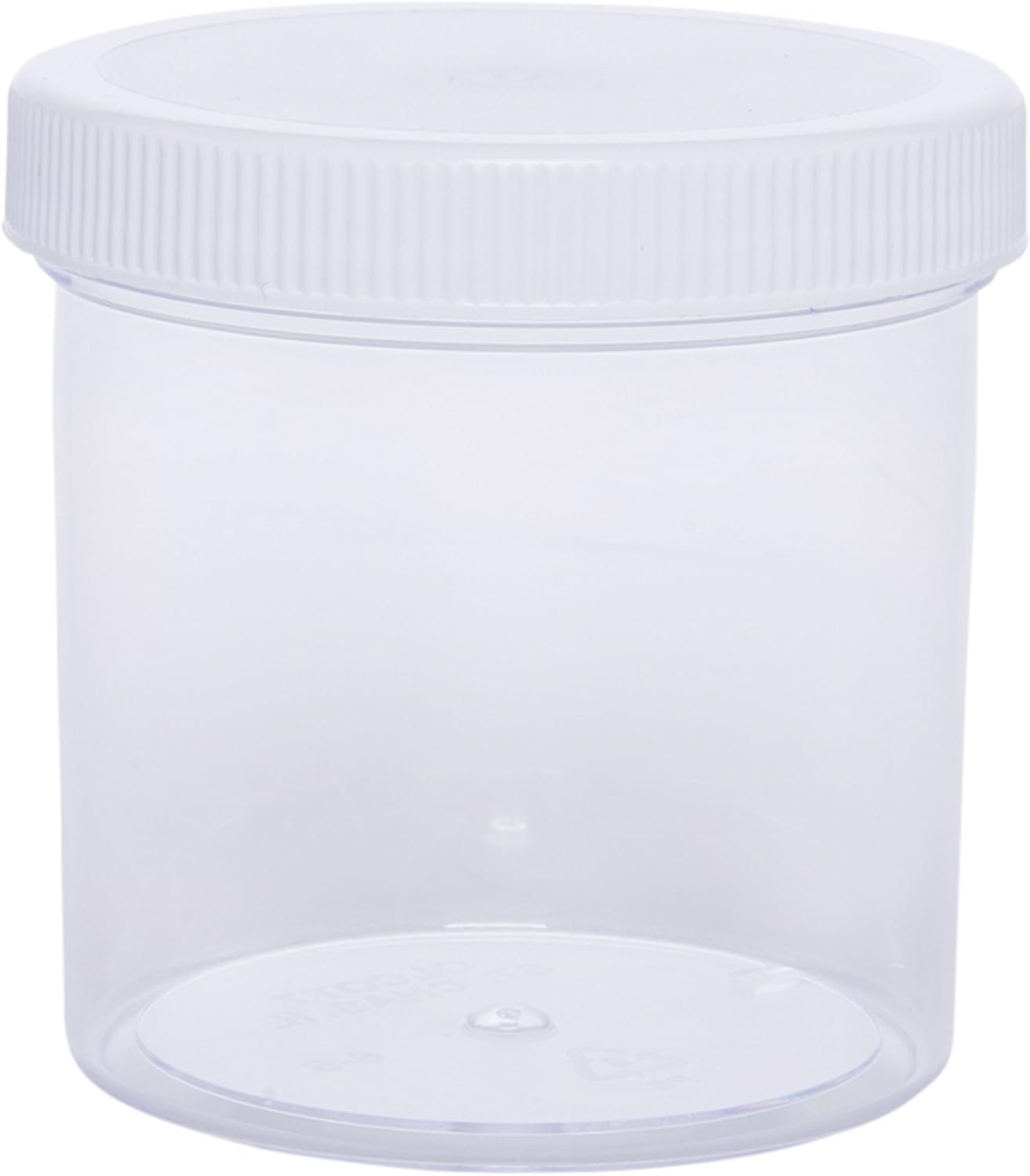 Clear Plastic Storage Jars 6oz (12 Pack) - Air Tight Container, and Refillable Organizer Container with White Lids, Perfect for Makeup, DIY Crafts, Gifts, Spices