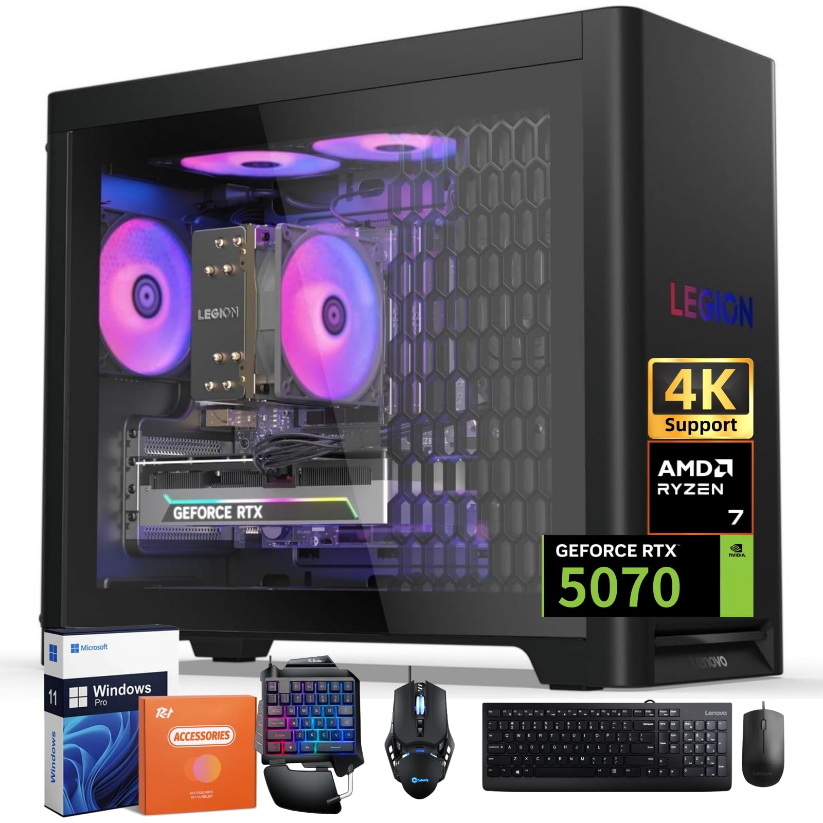 Amazon.com: Lenovo Legion Tower 5 (2025) Gaming Desktop Computer