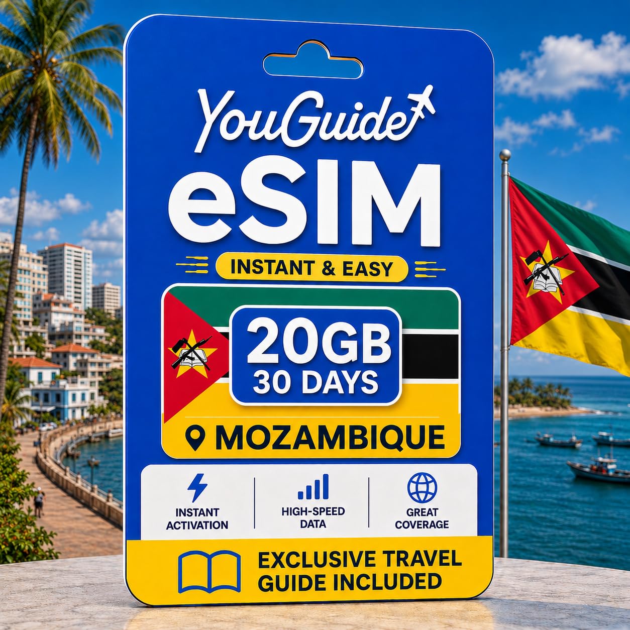 Mozambique eSIM 20GB 30Days