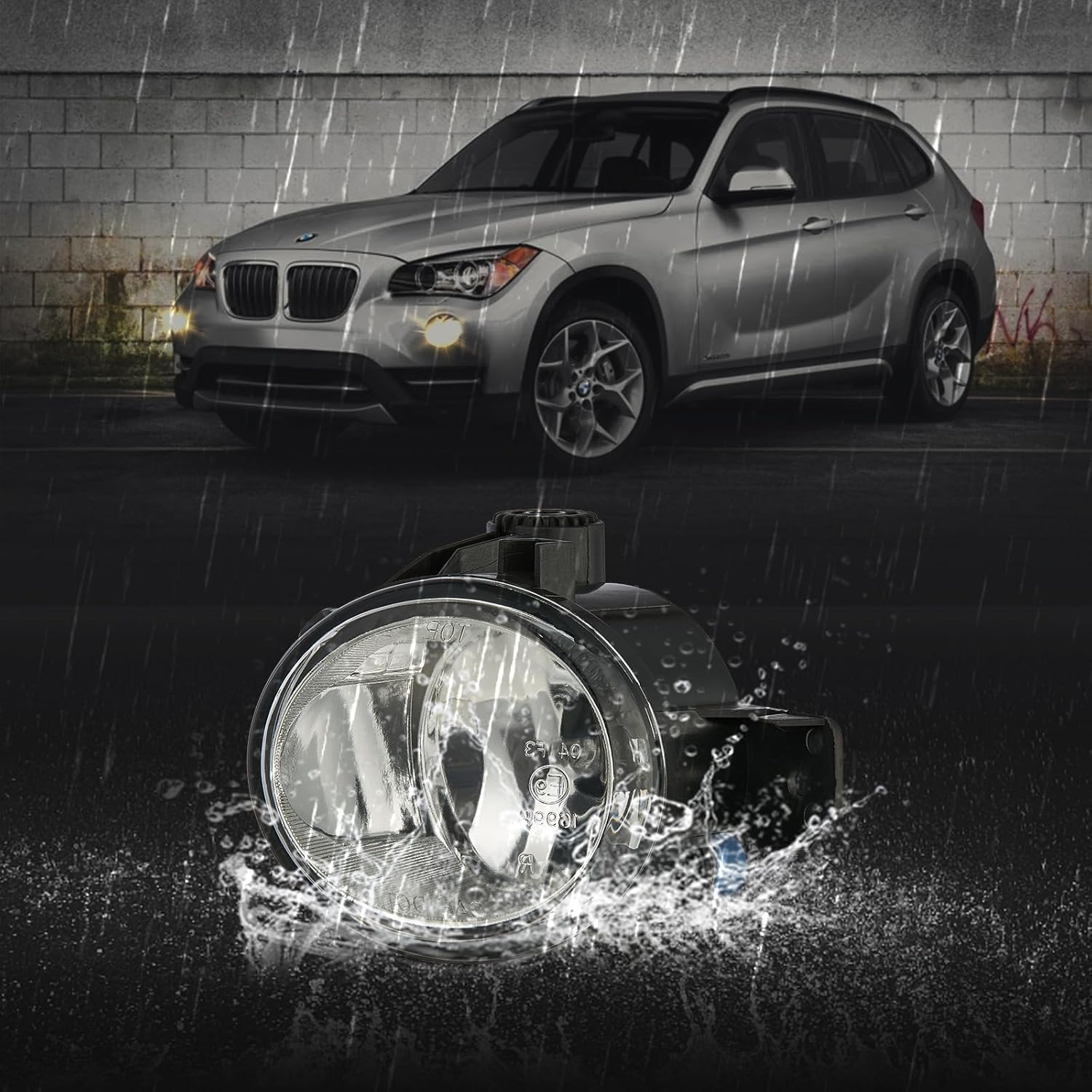 Fog Lights for 2007-2013 BMW X1 E84 2012-2015 with M Package sport bumper/X3 E83 2007-2010/X5 E70 2Pcs Clear glass