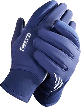 FREETOO Waterproof Winter Gloves with Fleece Lining for Cold Weather, Windproof Touchscreen Warm Gloves for Running Cycling Driving Men/Women