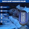 Mosquito Killer Lamp, Fly Zapper with UV Light, Powerful Electric Mosquito Bug Zapper with Cleaning Brush, Plug in Mosquito Pest Repellent for Home, Bedroom, Kitchen, Office, Indoor, Black