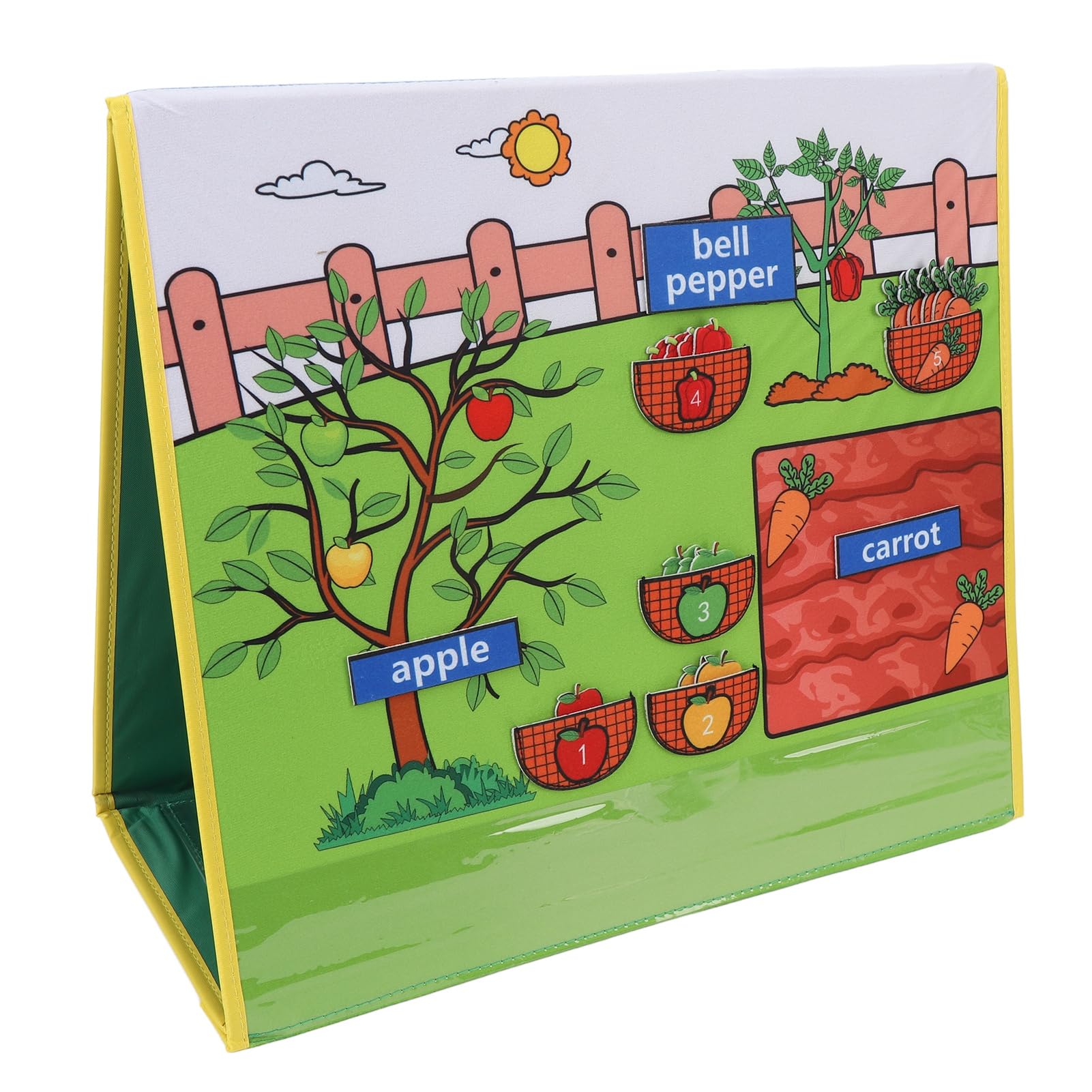 JAOCDOEN Fruit Vegetable Felt Flannel Vegetables Fruit Felt Board Stories Set Preschool Vegetables Fruit Flannel Early Learning Play Kit for Toddlers Kids