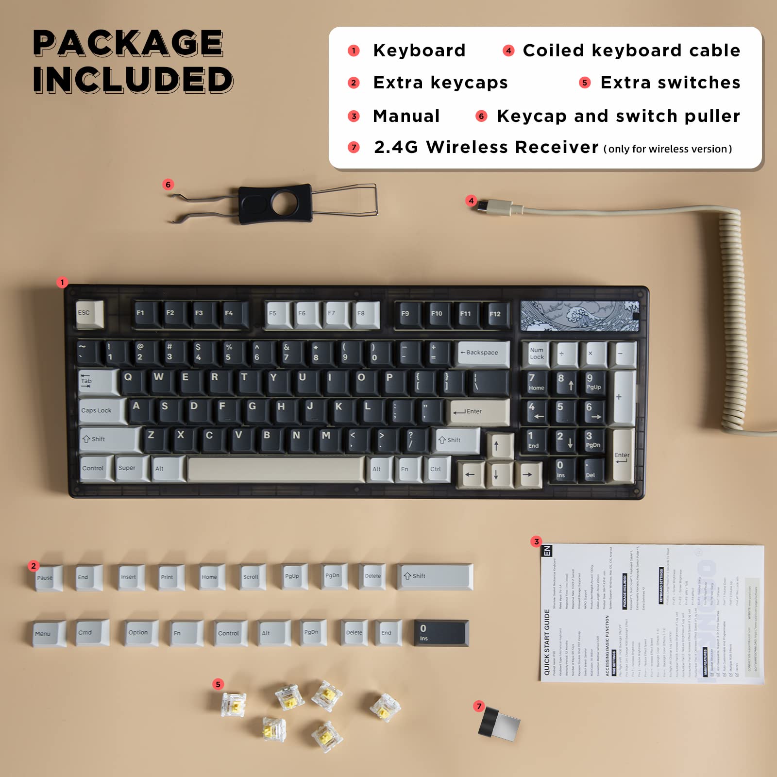 Amazon | YUNZII Keynovo IF98 Pro 無線 Bluetooth ホット Amazon | YUNZII Keynovo IF98 Pro 無線 Bluetooth ホット