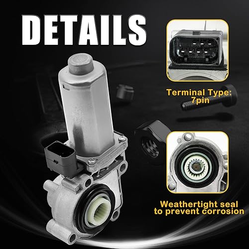Miniatura 9 de Fexhull Motor de actuador de cambio de caja de transferencia 4WD 600-932 con sensor apto para BMW X3 X5 (E53, E70, E71, E83) Reemplazo # 27107541782