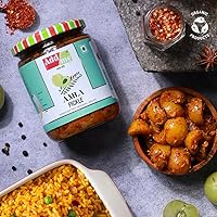 Vista 3 de Add me Hecho en casa Amla Pickle sin semillas Amla Ka Achar - 500gm tarro de cristal