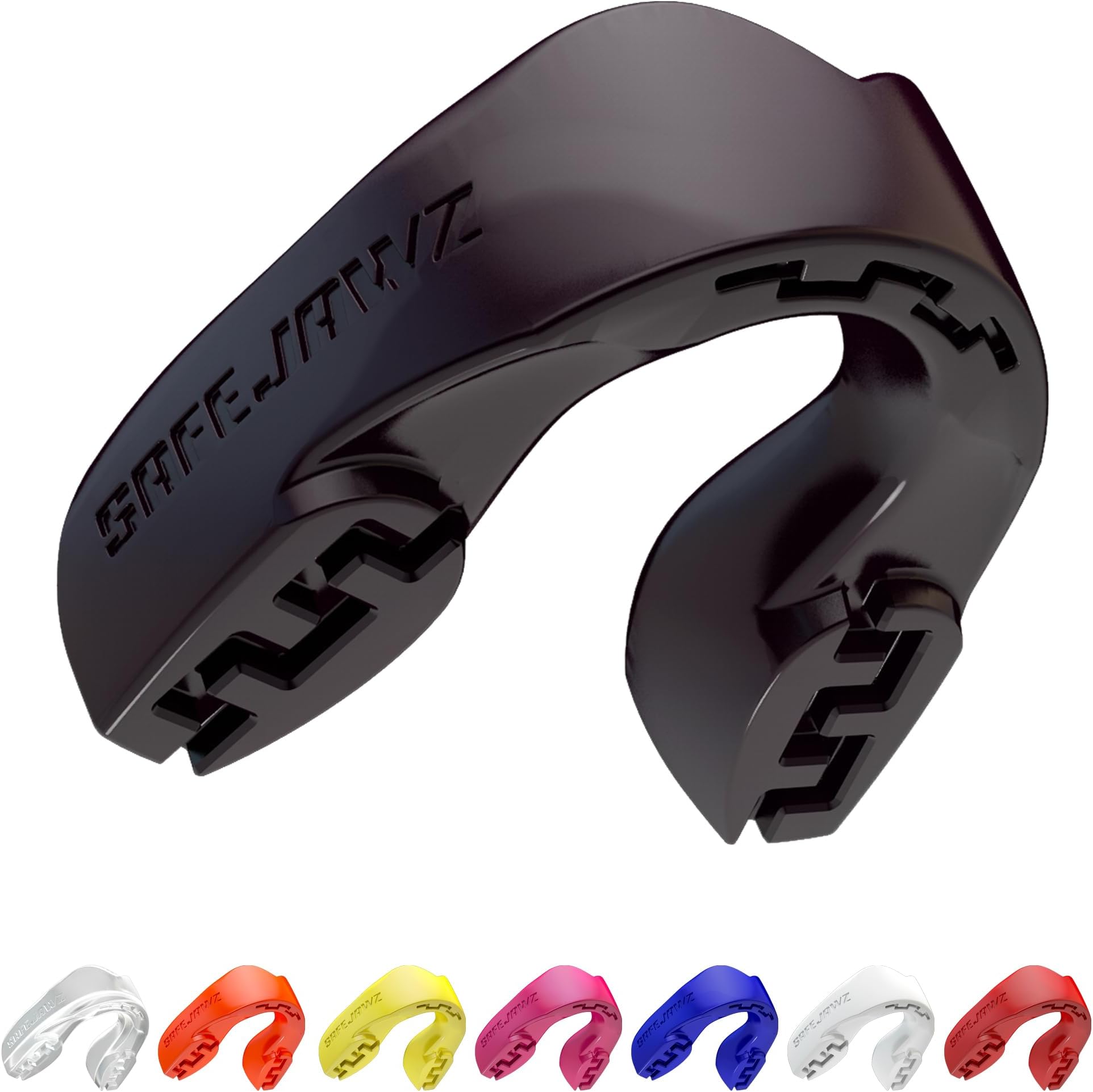 SAFEJAWZ Mouth Guard Adults and Children for All Contact Sports Including Rugby, MMA, Kickboxing Martial Arts, Judo, Hockey and Boxing