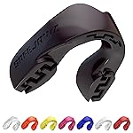 SAFEJAWZ Sports Mouthguard Slim Fit, Adult and Junior Mouth Guard with Case for Boxing, Basketball, Lacrosse, Football, MMA, Martial Arts, Hockey and All Contact Sports (Adult 12+ Years, Black)