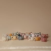 Vista 8 de FRIGG Butterfly Anatomical SilkySoft - Chupete de silicona para bebé, fabricado en Dinamarca, sin BPA (crema/salvia, 0-6 meses)