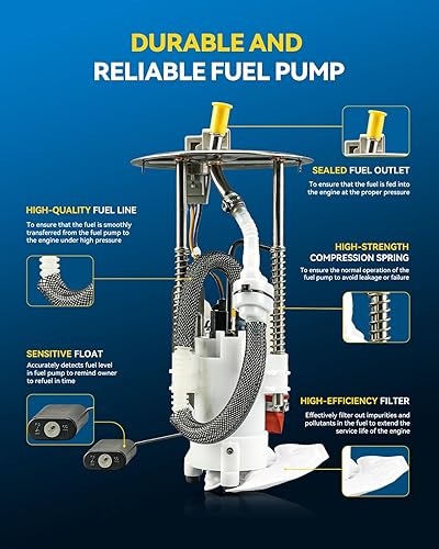 Miniatura 208 de PHILTOP Electric Fuel Pump Assembly Fits For Chevrolet S10 1985-1991, GMC S15 1985-1990, GMC Sonoma 1991, GMC Syclone 1991, SP06B1H