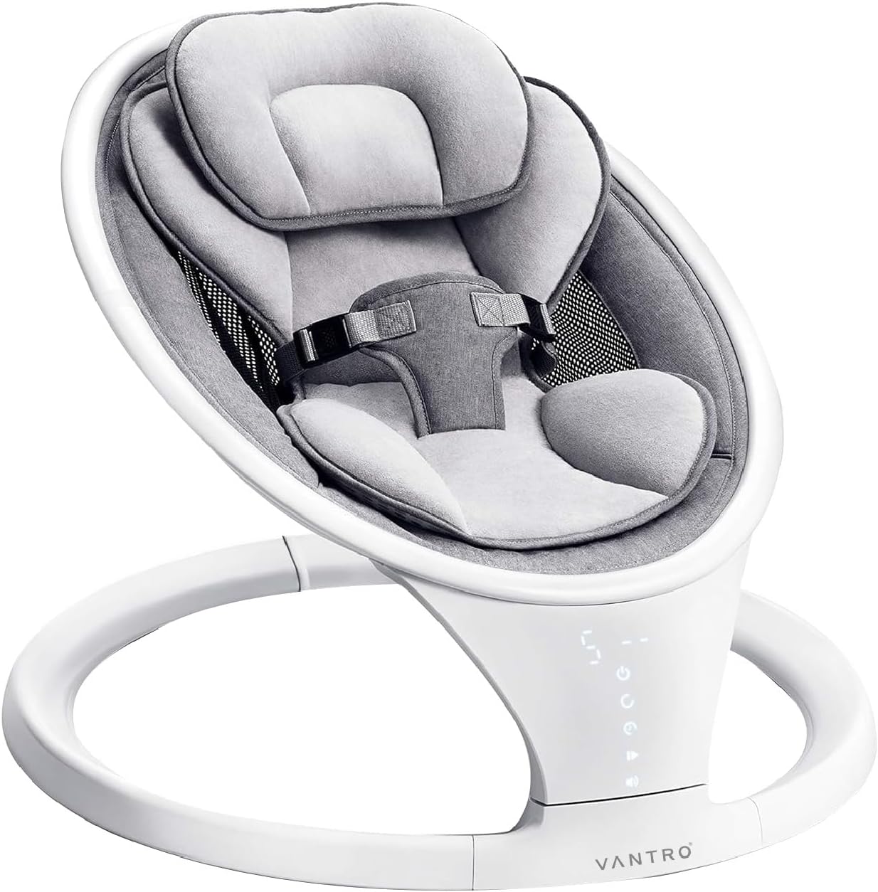 Multifunction Electric Swing with Bluetooth Music, 5 Speed Settings, Remote Control, Ultra-Soft Washable Seat, and 5-Point Safety Harness – Perfect for Newborns and Infants