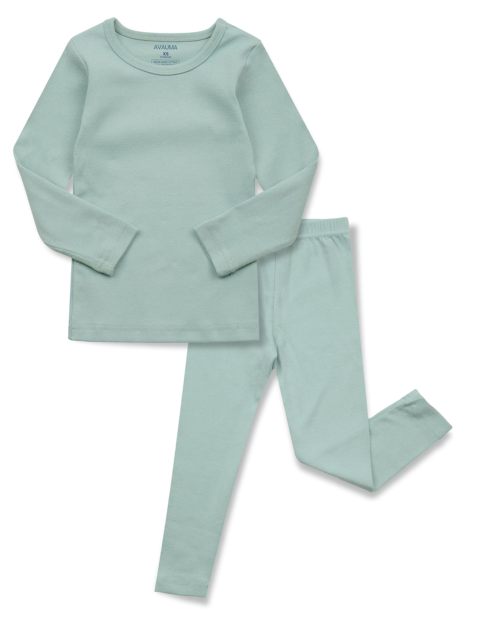 AVAUMA Baby Boys Girls Pajama Set Kids Toddler Snug fit Basic Cotton Sleepwear pjs for Daily