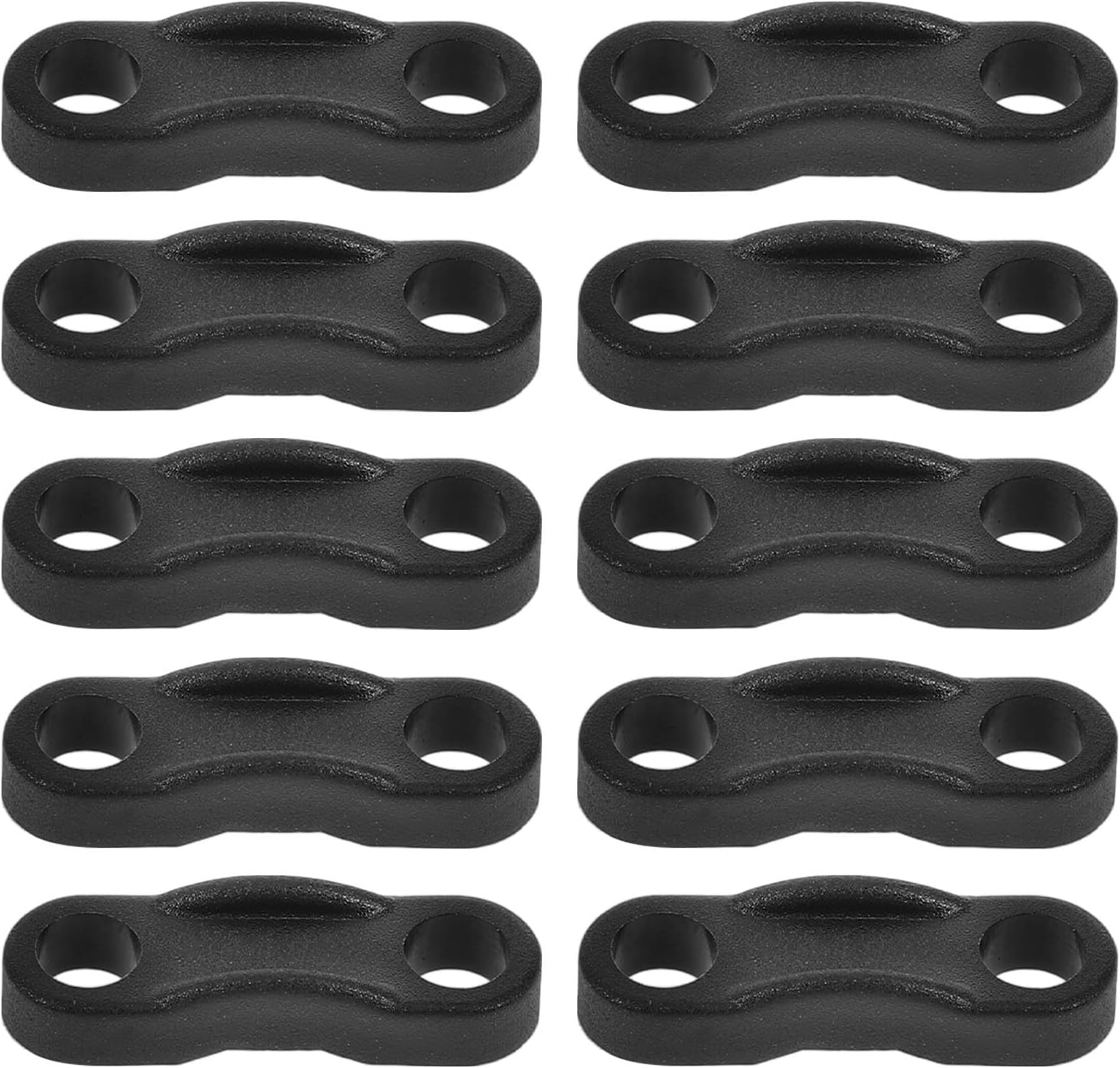 10pcs Black Plastic Cable Fixing Clips for Cord Management