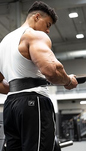 Miniatura 6 de Fitgriff Cinturón clásico de levantamiento de pesas (100% cuero) para hombres y mujeres, cinturón de gimnasio para sentadillas, peso muerto, soporte