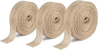 G2PLUS 3 Rouleaux Naturel Rouleau de Ruban Toile de Jute Ruban Ruban de Jute Toile de Jute Vintage pour Les Emballages Cadeaux,Noël Décorations de Mariage,30Mx2CM