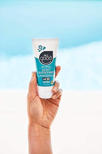 Miniatura 7 de All Good Sport - Loción de protección solar mineral  Apto para arrecifes de coral, resistente al agua y al sudor, cara y cuerpo, UVAUVB de amplio