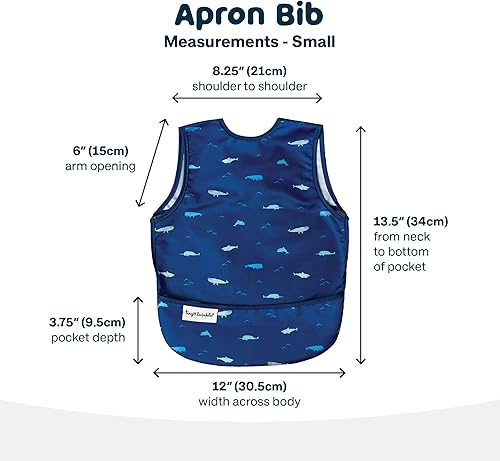 Miniatura 5 de Tiny Twinkle Babero para bebé a prueba de desorden  Babero impermeable para niños y bebés  Lavable a máquina  Libre de PFAS y BPA