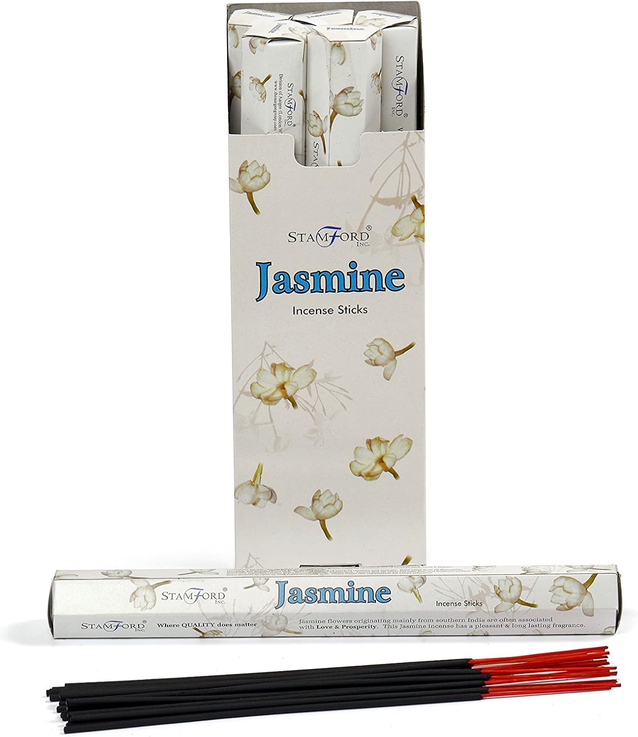 STAMFORD INC. 37101 Jasmine Incense sSticks, 20 Sticks x 6 Packs