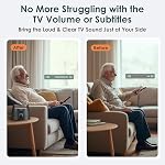 SIMOLIO Wireless TV Speakers for Seniors & Elderly, Bluetooth Speaker for Smart TV, 3 EQ Modes, Voice Highlighting, Portable TVs Speaker, 164ft Range, Support Optical/RCA/AUX, Bluetooth Connectivity