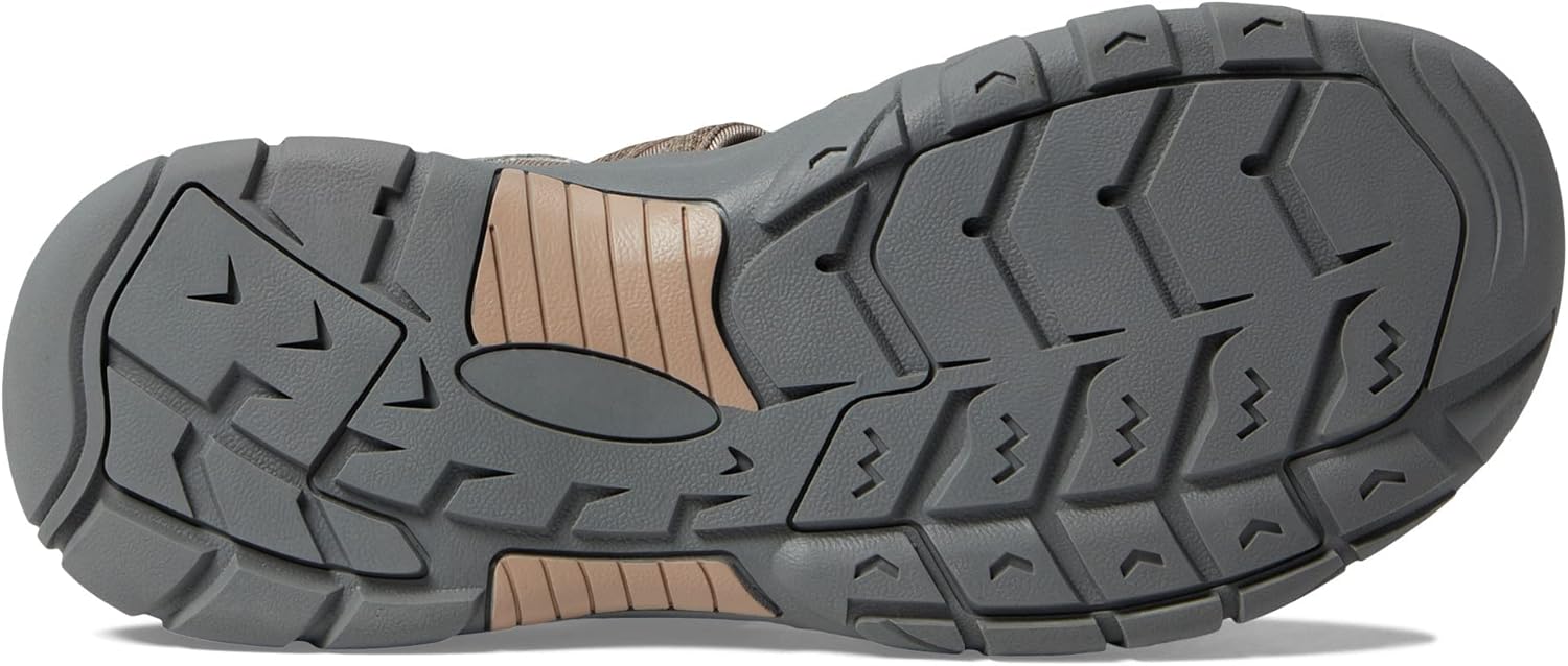 BILLY Footwear River Sandals for Women - Lycra Upper - Polyurethane Lining - Rubber Outsole Taupe 7.5 W