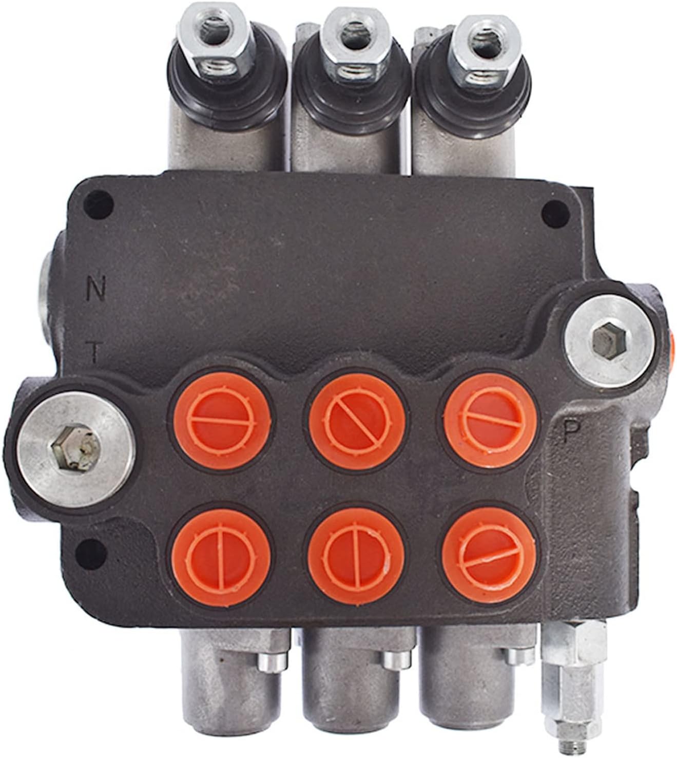 ALL-CARB Hydraulic Valve 3 Spool Hydraulic Directional Control Valve Double Acting Control Valve 21GPM 3625PSI SAE Ports