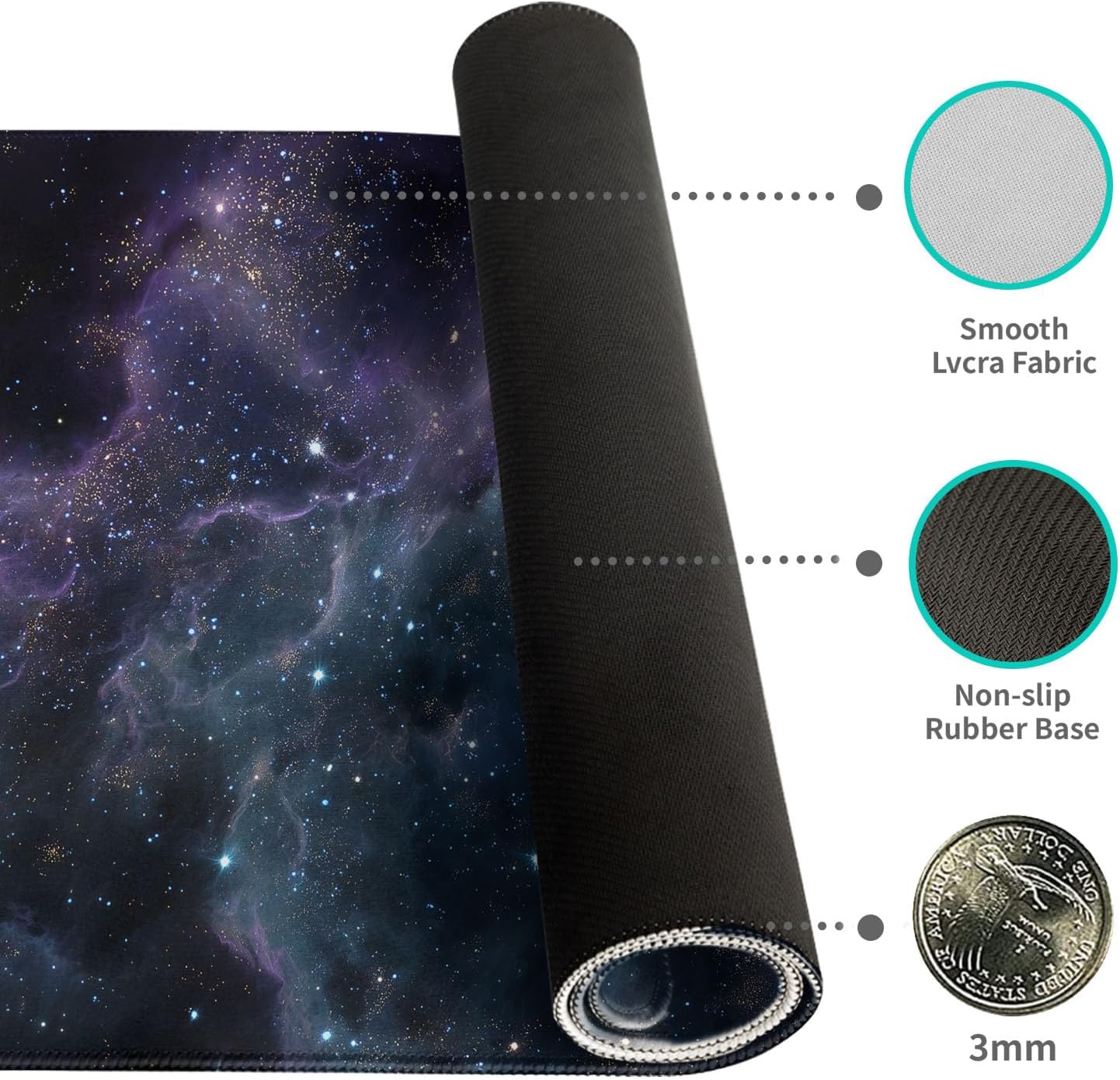 Desk Mat Mouse Pad Gaming Desk Pad XL Large Mouse Mat Office Decor Accessories (Violet A) 7 71Fru0FaMRL. AC SL1500
